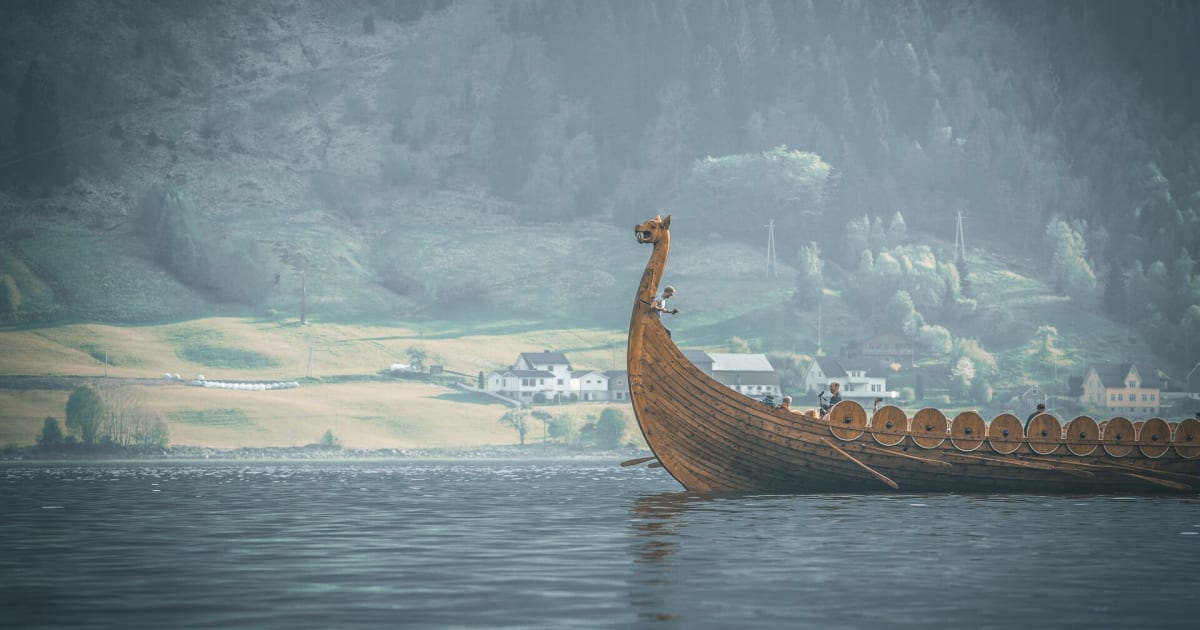 Norwegian Vikings Bloodthirsty Plunderers Fjord Norway